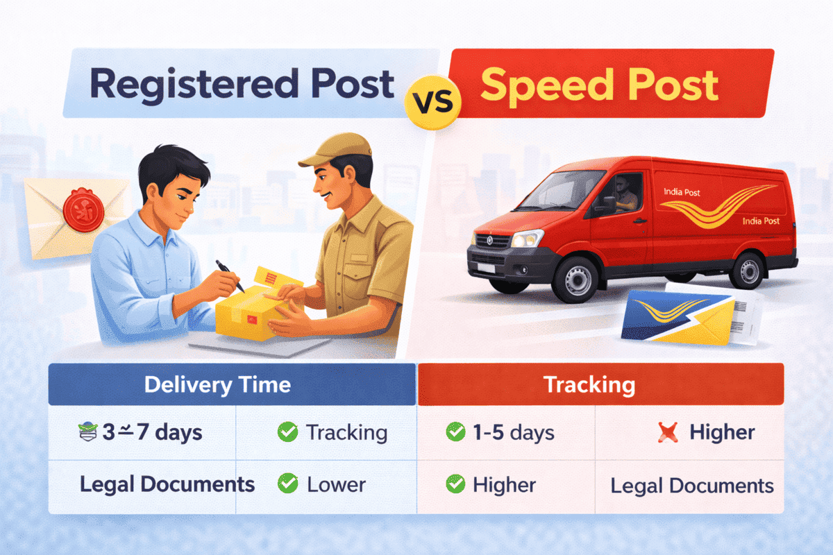 Registered Post vs Speed Post (Complete Comparison Guide)