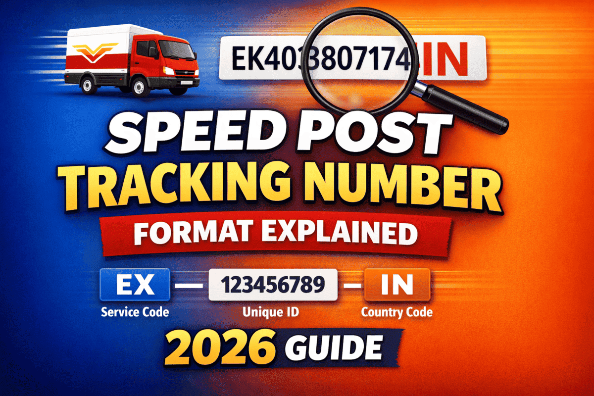 Speed Post Tracking Number Format Explained (2026 Guide)